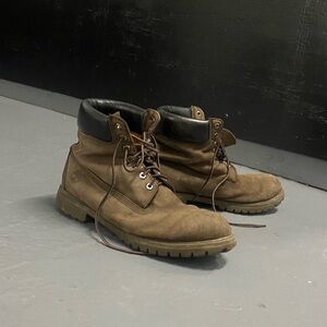 Timberland Men's Dark Brown Leather Boots